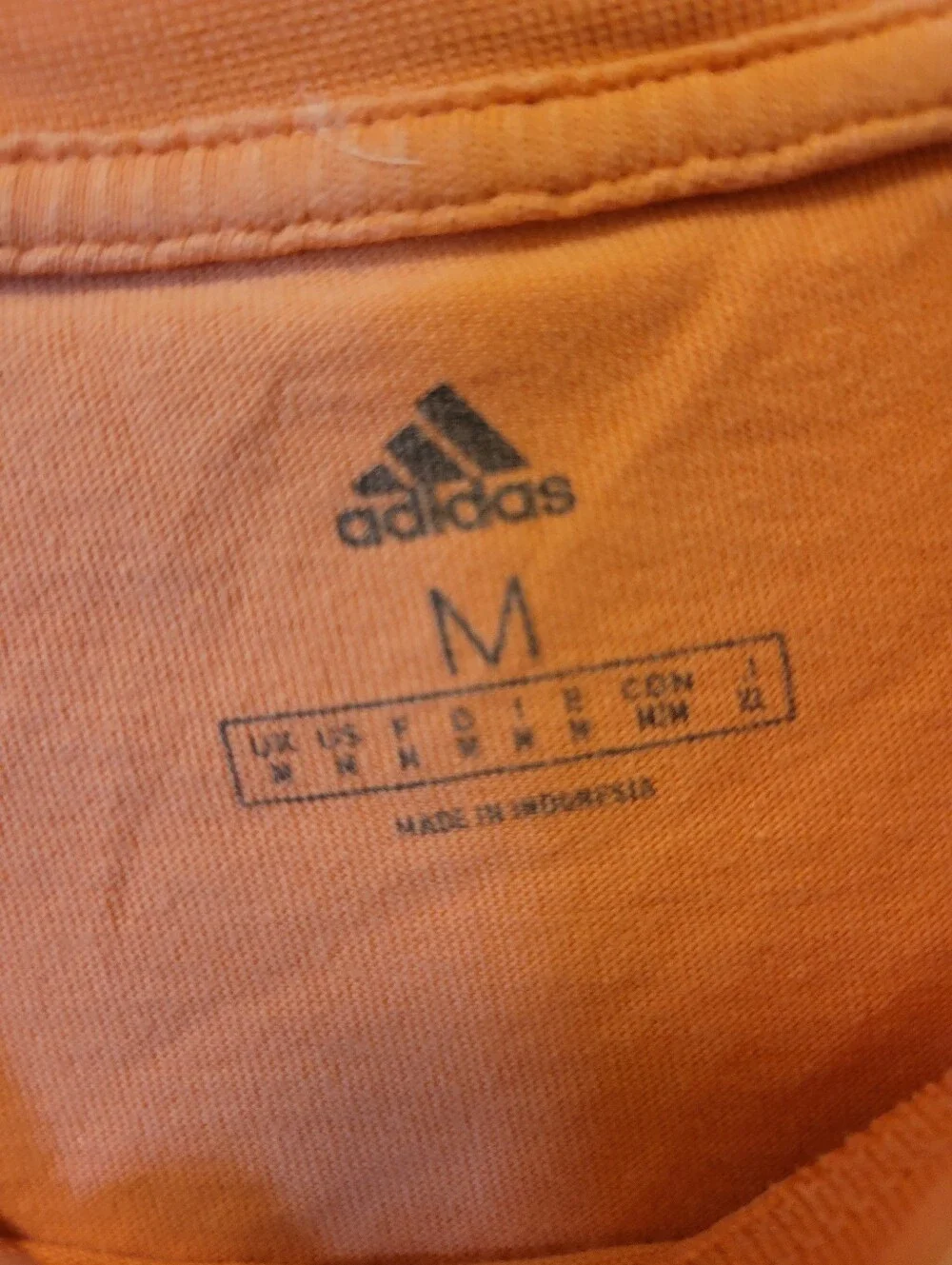 Adidas Men's Sz. Med. Coral Graphic Logo Tee